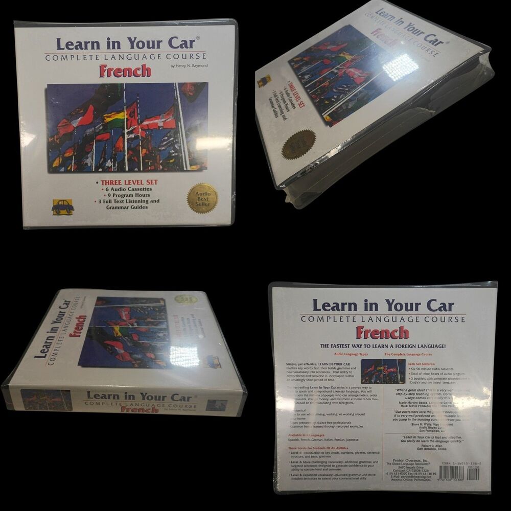 New Learn in Your Car French: The Complete Language Course Six Cassettes Sealed